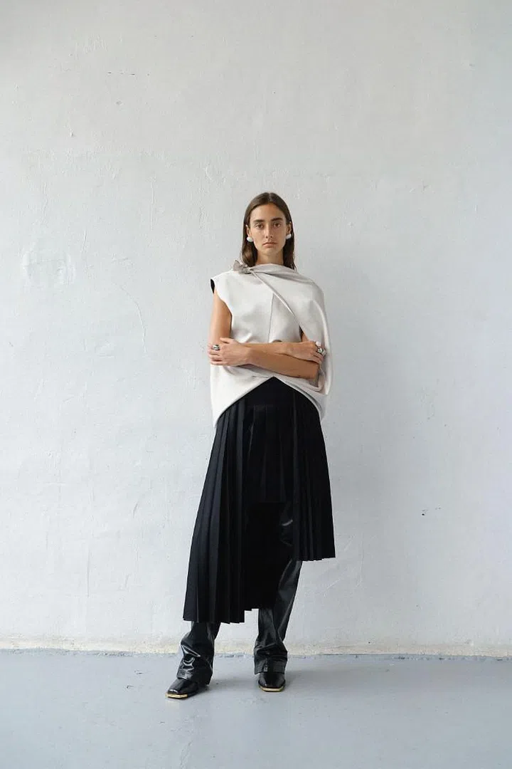Elegantly off-kilter construction and layering. Photo: Courtesy