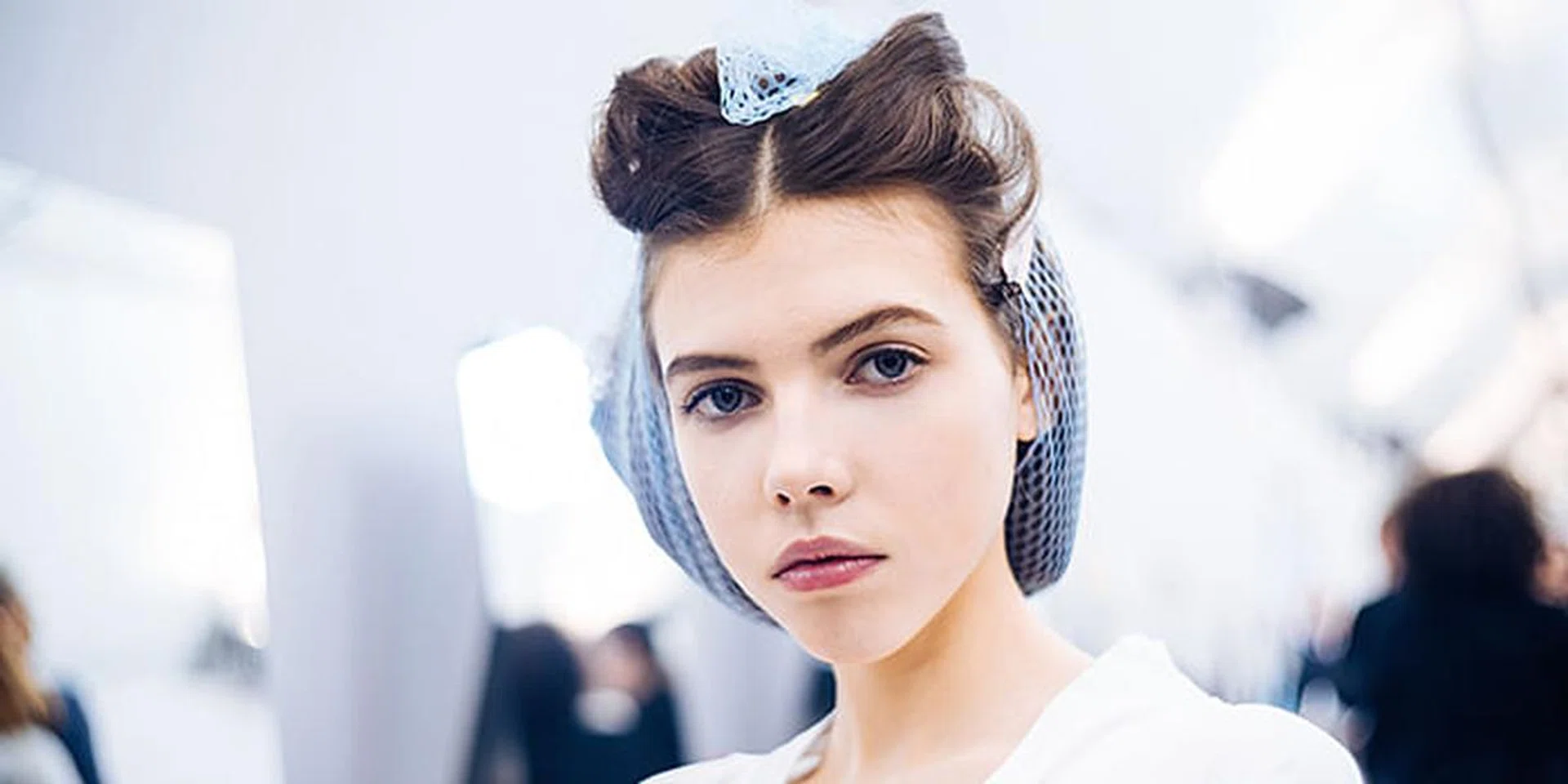 Backstage at Dior fall/winter 2017