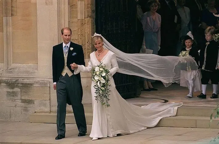 Prince Edward and Sophie Rhys-Jones On Their Wedding Day, June 19, 1999. Photo: Getty
