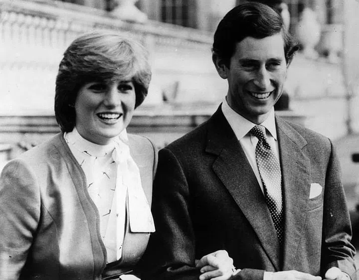 On the grounds of Buckingham Palace before their wedding. Photo: Getty