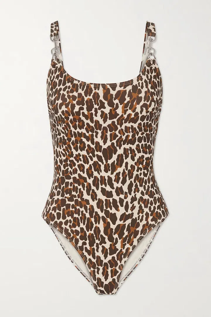 Embellished Leopard-Print Swimsuit, $425, Tory Burch at Net-a-Porter

