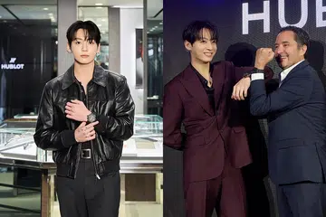 hublot jung kook brand ambassador | bts member jung kook posing with ceo julien tornare at seoul event
