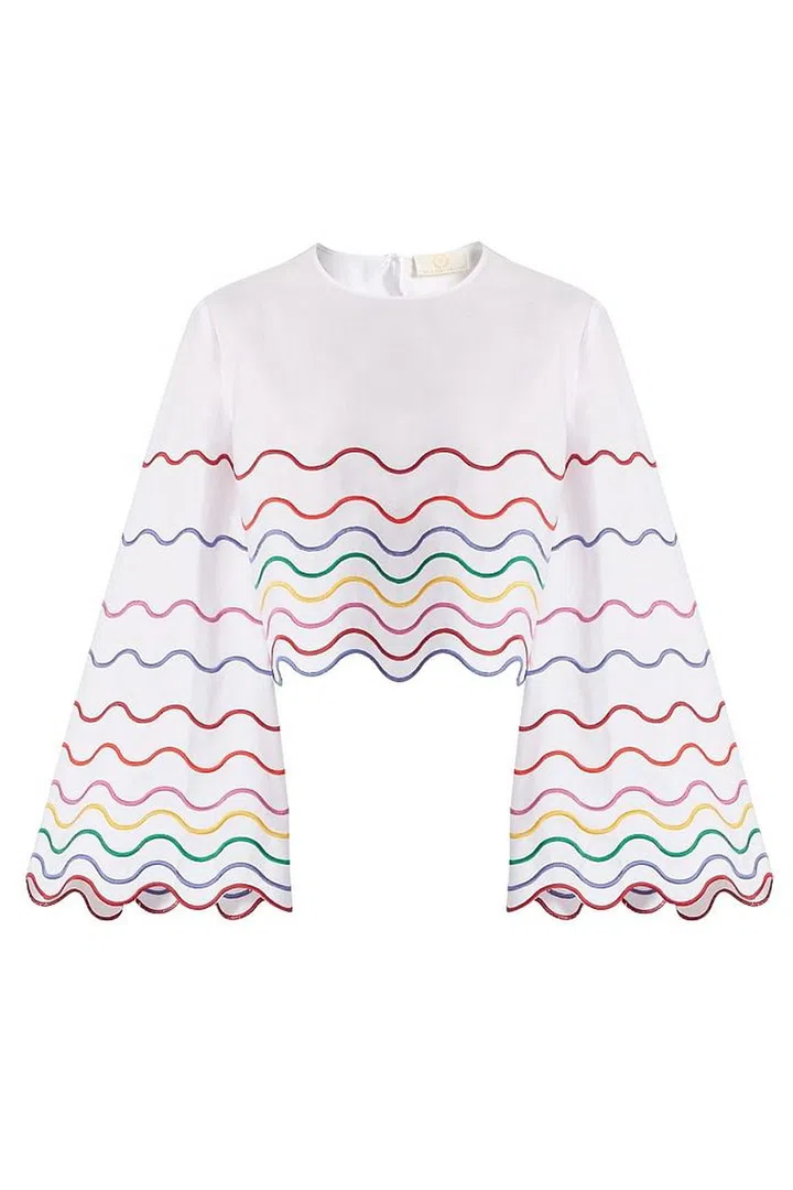 Cotton top, £720, Sara Battaglia at Matches Fashion