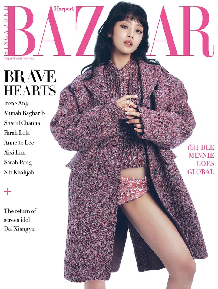 Sweater; coat; underwear; rings, Miu Miu.