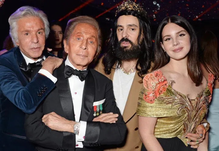 Valentino Garavani haute couture fashion designer runway Giancarlo Giammetti Alessandro Michele Lana Del Ray