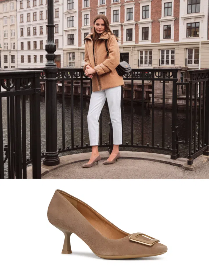 Giselda R woman medium heel pumps in nude