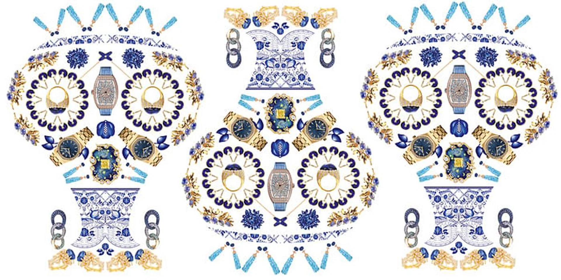 blue jewellery