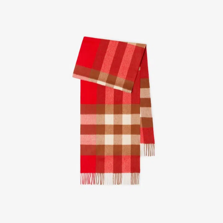 Christmas gift guide 2024 travel fashion Burberry personalised check cashmere scarf