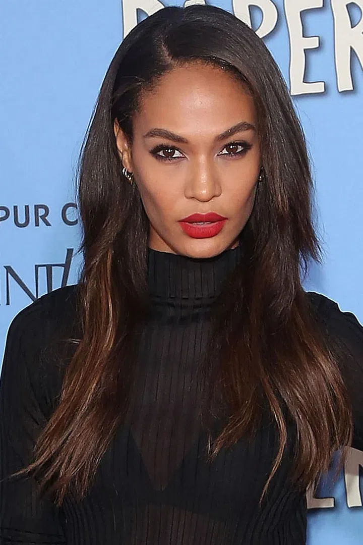 Multilayered angles lend extra volume to Smalls's long strands.