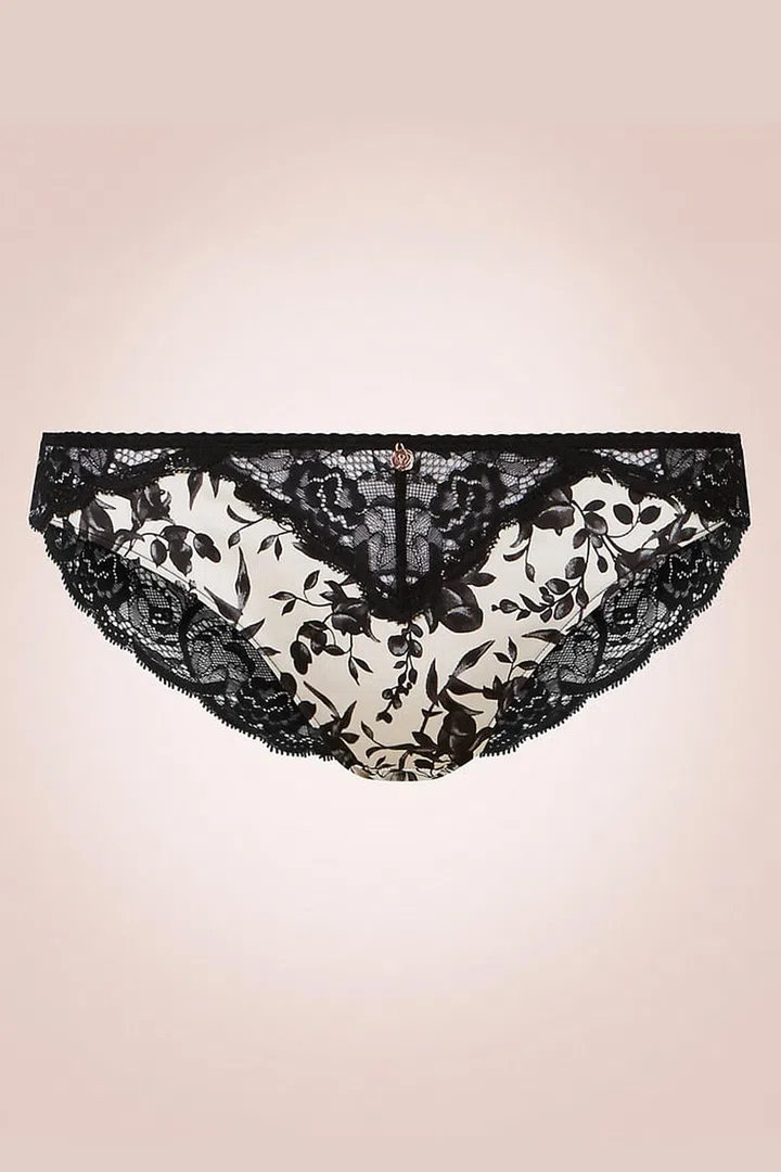 Silk & Lace Brazilian Knickers, $39.90