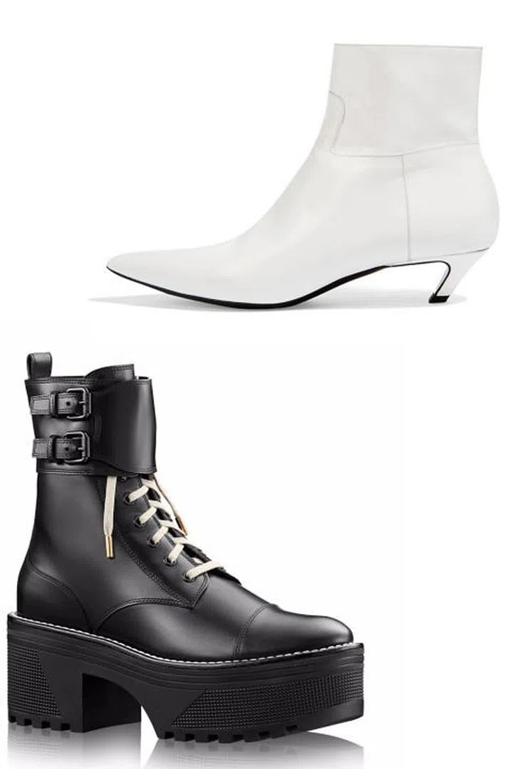 Opting for a sleek shoe or the ultimate stomper is the boot question on every fashion girl's mind this week. Balenciaga offers a shoe that gets directly to the point, while Louis Vuitton provides a punk attitude for all seasons. 