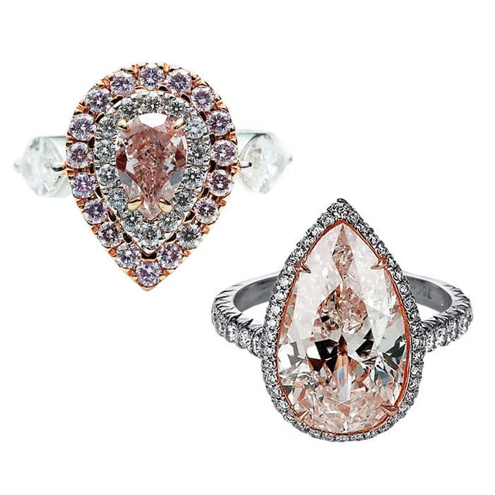 If you are looking to make a statement with jewellery, less is definitely more. A single bespoke creation by Yuli Fine Jewellery is all you need to add major sparkle to your
evening ensembles. For over 20 years, founder Jessie Foo Yuli has designed bijoux that encapsulate the wearer’s spirit—in this case, an ultra glamorous ring, crowned with a five carat pink diamond on a diamond-encrusted white gold band. (Pink diamond rings set with pink and white diamonds, Yuli Fine Jewellery)