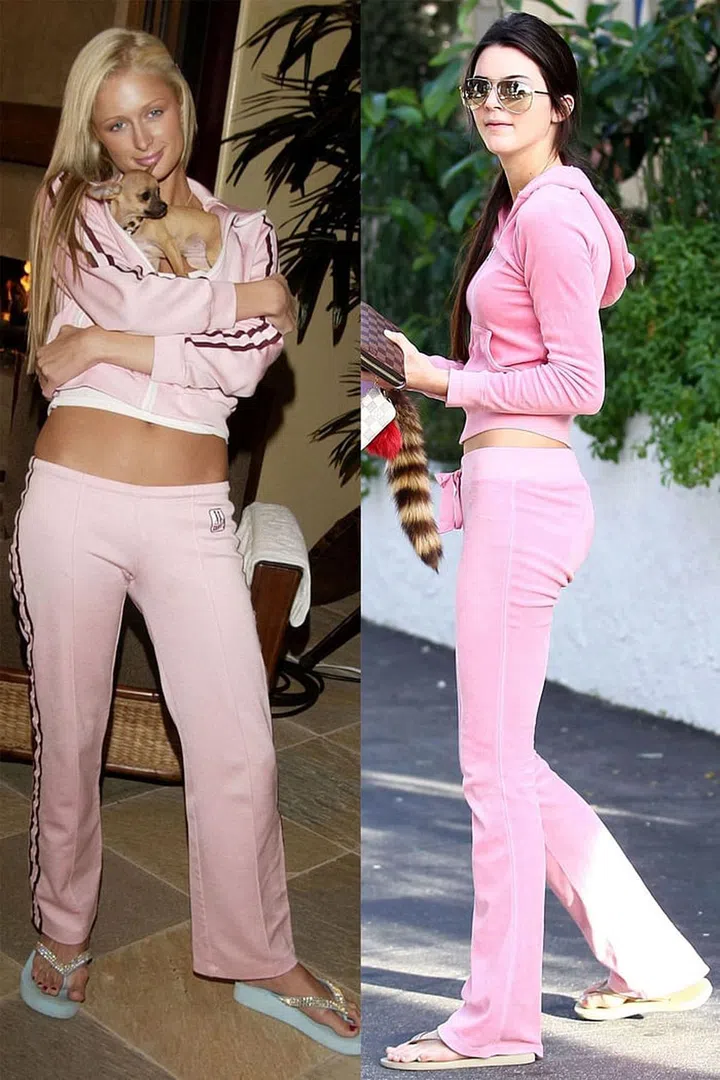 Kendall's furry bag charm is basically a stand-in for Paris's dog, Tinkerbell. Photo: Getty 