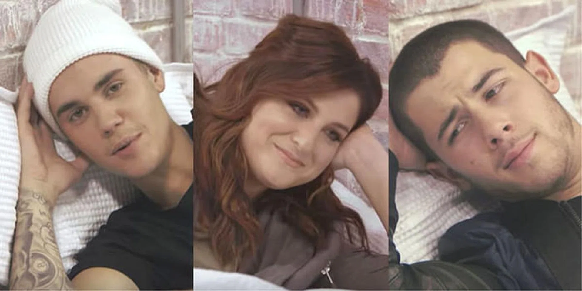 Justin Bieber, Meghan Trainor, And Nick Jonas Make Their Own "Famous" Video