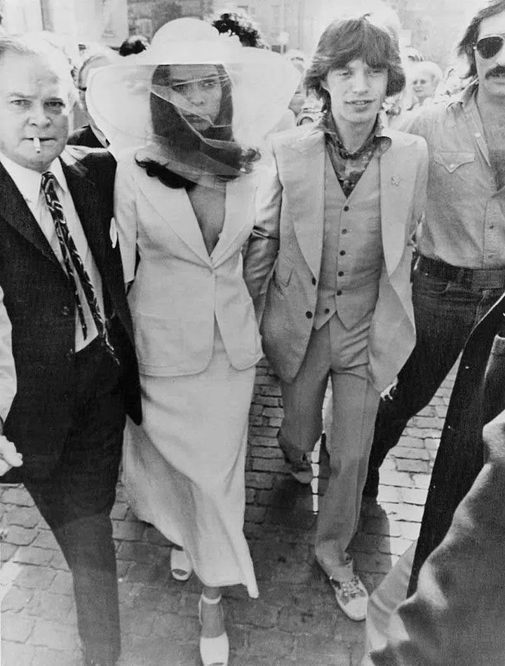 Though technically it’s not a Tuxedo, but how else Bianca Jagger can famously set people’s tongue wagging if not by wearing a well-tailored skirt-suit on her wedding day?