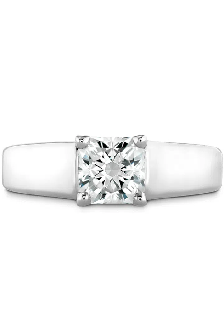 Your ring has: A wider width band

You are: Bold and never feel the obligation to go with tradition. "You totally go your own way and have your own style," Sabatino says. While you're not always looking for the newest trend, you find things that speak to you and wear them without apology.

Hearts on Fire Adoration Dream Solitaire Engagement Ring, heartsonfire.com.

Photo: COURTESY OF HEARTS ON FIRE