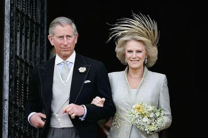 Prince Charles and the Duchess of Cornwall on Their Wedding Day in Windsor, April 2005. Photo: Getty