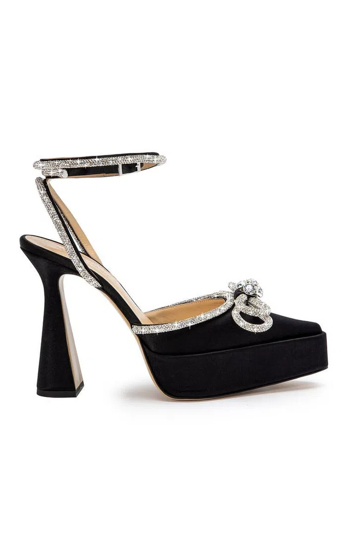 Double Bow Satin Crystal Pumps, US$1,200, Mach & Mach at Moda Operandi