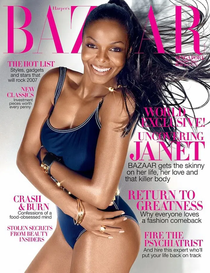 Janet Jackson, January 2007 (Photo: Harper's BAZAAR Singapore)