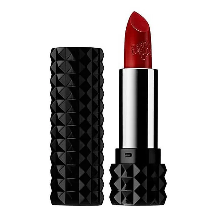 This medium-dark red with blue undertones gives dull skin an overall brightening effect. Its matte formula also clings onto lips for all-day wear.