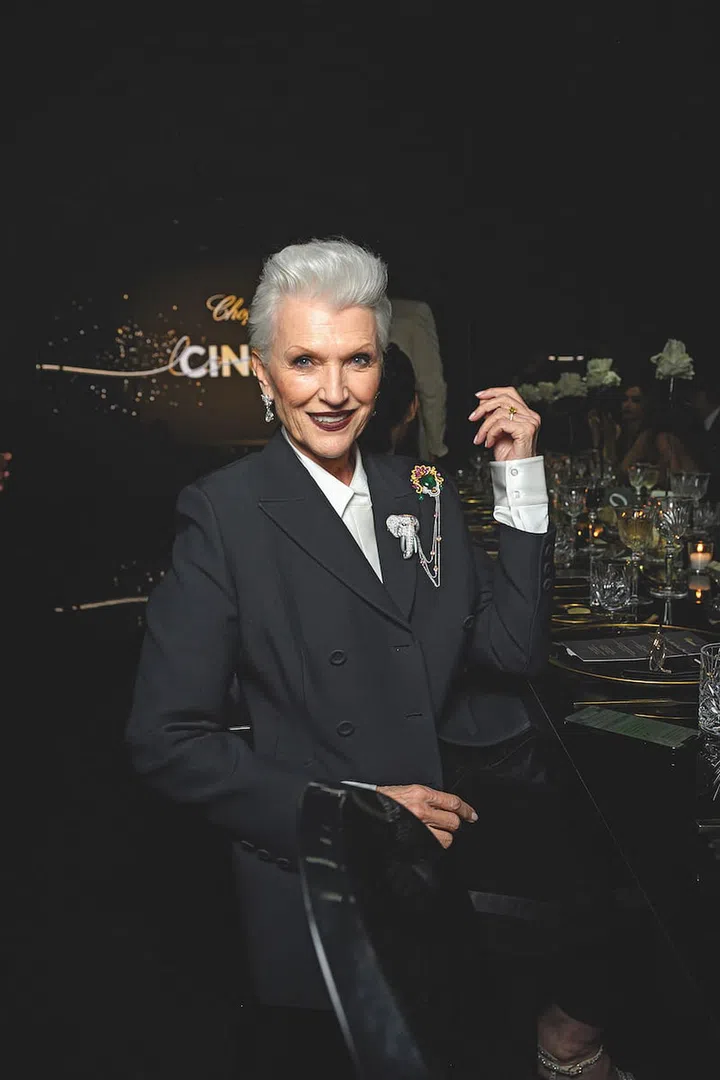 Maye Musk in Chopard. (Photo: Chopard)