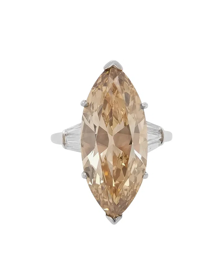 coloured gemstone engagement rings | hyt jewelry brown diamond