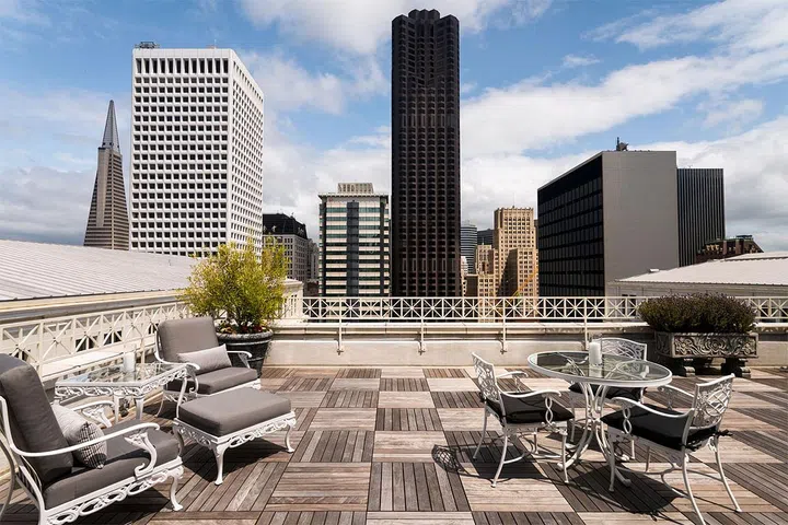 For $25,000, guests staying at The Ritz-Carlton San Francisco's Presidential Suite can celebrate their silver wedding anniversary with a vow renewal overlooking the city skyline, on the suite's 1,200 square foot balcony. The experience includes a cocktail reception for 25 guests, a silver Gump's fortune cookie box keepsake with a personalized fortune and a 25-year-old vintage bottle of California wine from 1991.