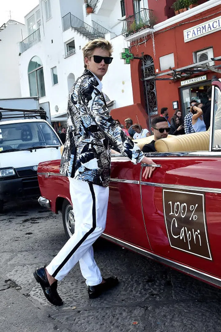 Age: 17
Much like his younger sister Kaia, Presley is making waves in the modeling world, especially after landing a spot on the Dolce & Gabbana Spring 2017 show and accompanying millennial-heavy ad campaign. When he's not posing for the camera, the elder Gerber sibling is apt to wear sharp suits or sleek casual wear. 