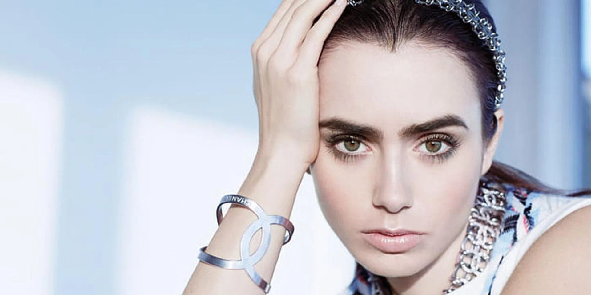 lily collins chanel