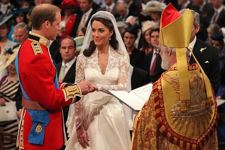 Years after her wedding, Kate's Alexander McQueen gown made headlines when designer Christine Kendall sued the fashion house for breach of copyright. She claimed McQueen stole her initial sketches for the dress, and the case is still pending. Photo: Getty