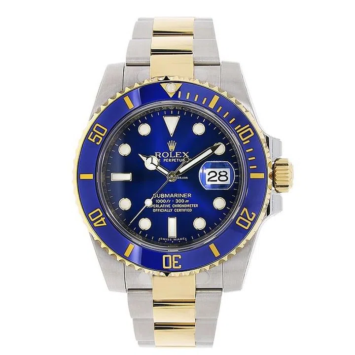 Rolex submariner in steel and gold