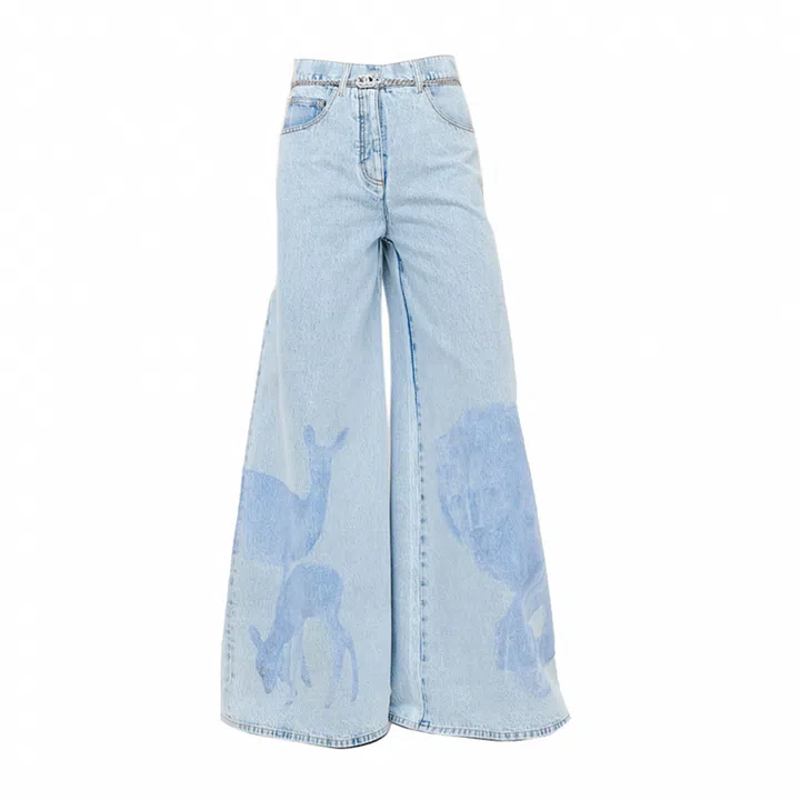 Printed Denim Jeans, $3,540, Chanel