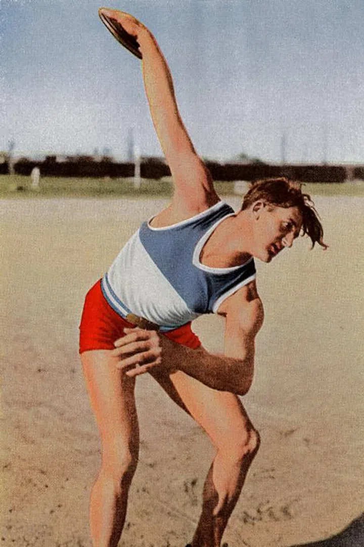 Jules Noel, a French athlete who competed in the discus and shot put, at the games in Los Angeles. Photo: Getty