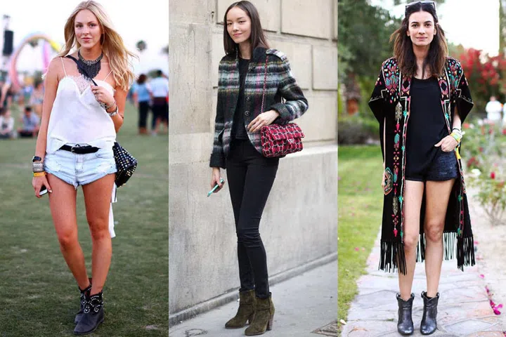 THE BOHO BOOT
This is the bootie to pair with everything from filmy white dresses to denim cut-offs. It solves problems you didn't even know you had. Not just for the festival crowd—a good suede low boot is casual and cool.
Shop it: Isabel Marant bootie, $635, net-a-porter.com.