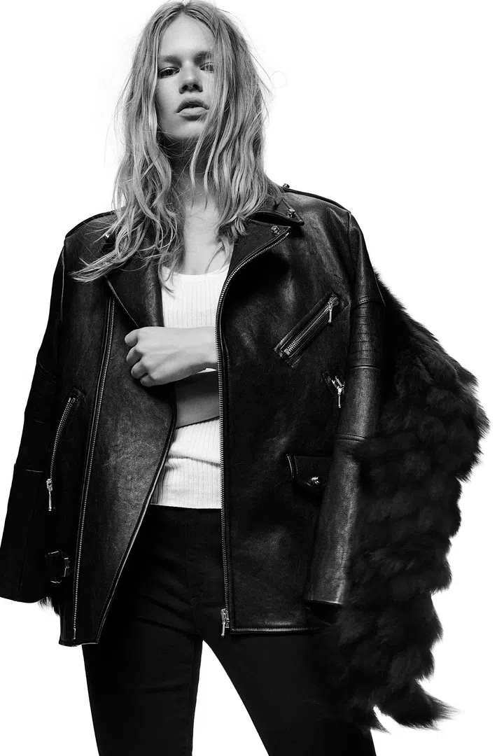 Fall 2009 moto leather jacket, $2,995, alexanderwang.com