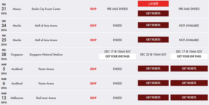 Photo: Screengrab from Madonna's website Via Channel News Asia