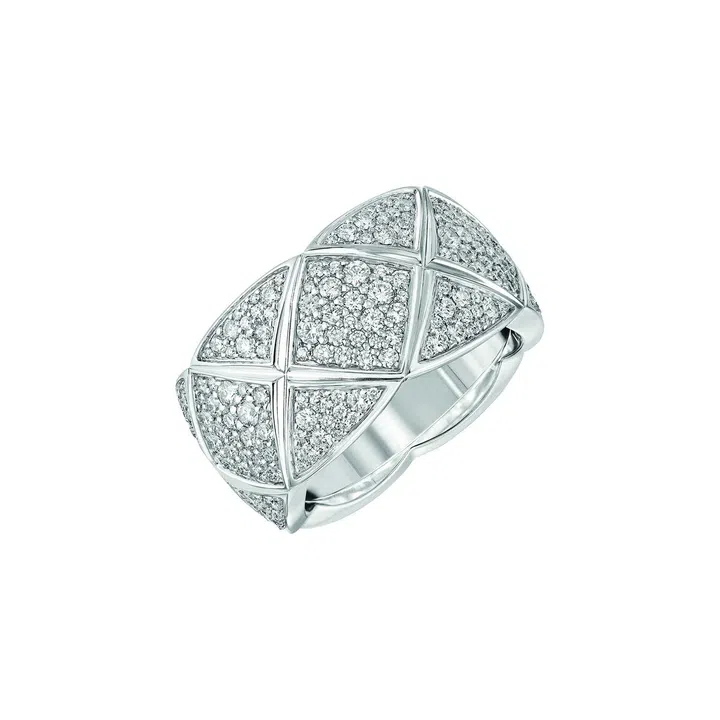 White gold and diamond Coco Crush ring