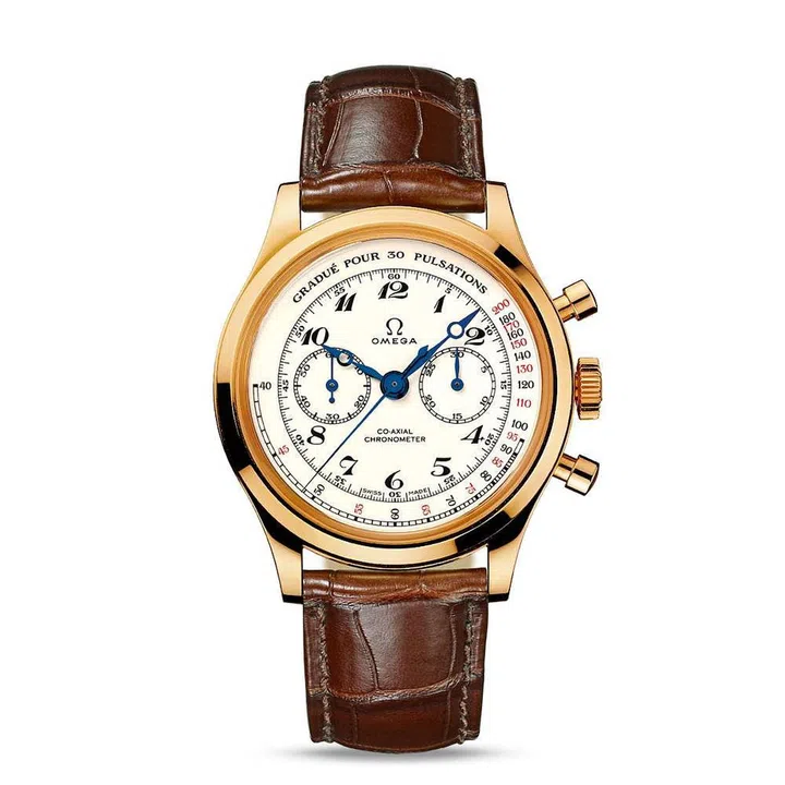 There are plenty of Omega models such as the Seamaster and Speedmaster that are perfectly unisex, but their specialty Museum piece is all about heritage and history. This new reissue features a pulsometer scale and 30-minute recorder in a 39mm 18K yellow gold case. It’s limited to just 1938 pieces, so you know you’re one of the few to wear it, when you buy it.
Photo: Omega