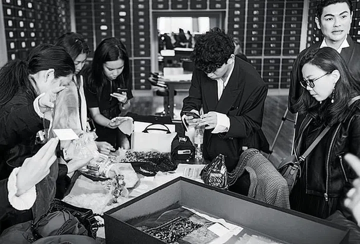 BAZAAR Academy examining the treasures of Maison Lesage