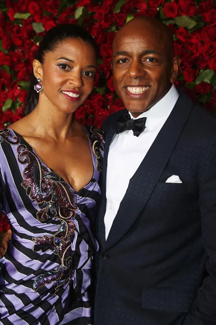 In Larkspur & Hawk earrings. Photo: Getty