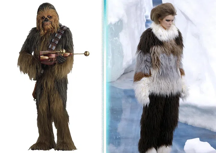 Feeling fuzzy? You're not alone. Chanel fall 2010 (right) came complete with Chewbacca tributes