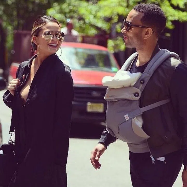 Chrissy, John, and Luna—the perfect family. Photo: Instagram