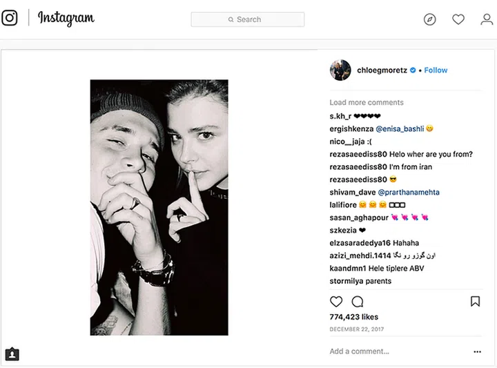 Brooklyn Beckham and Chloë Grace Moretz