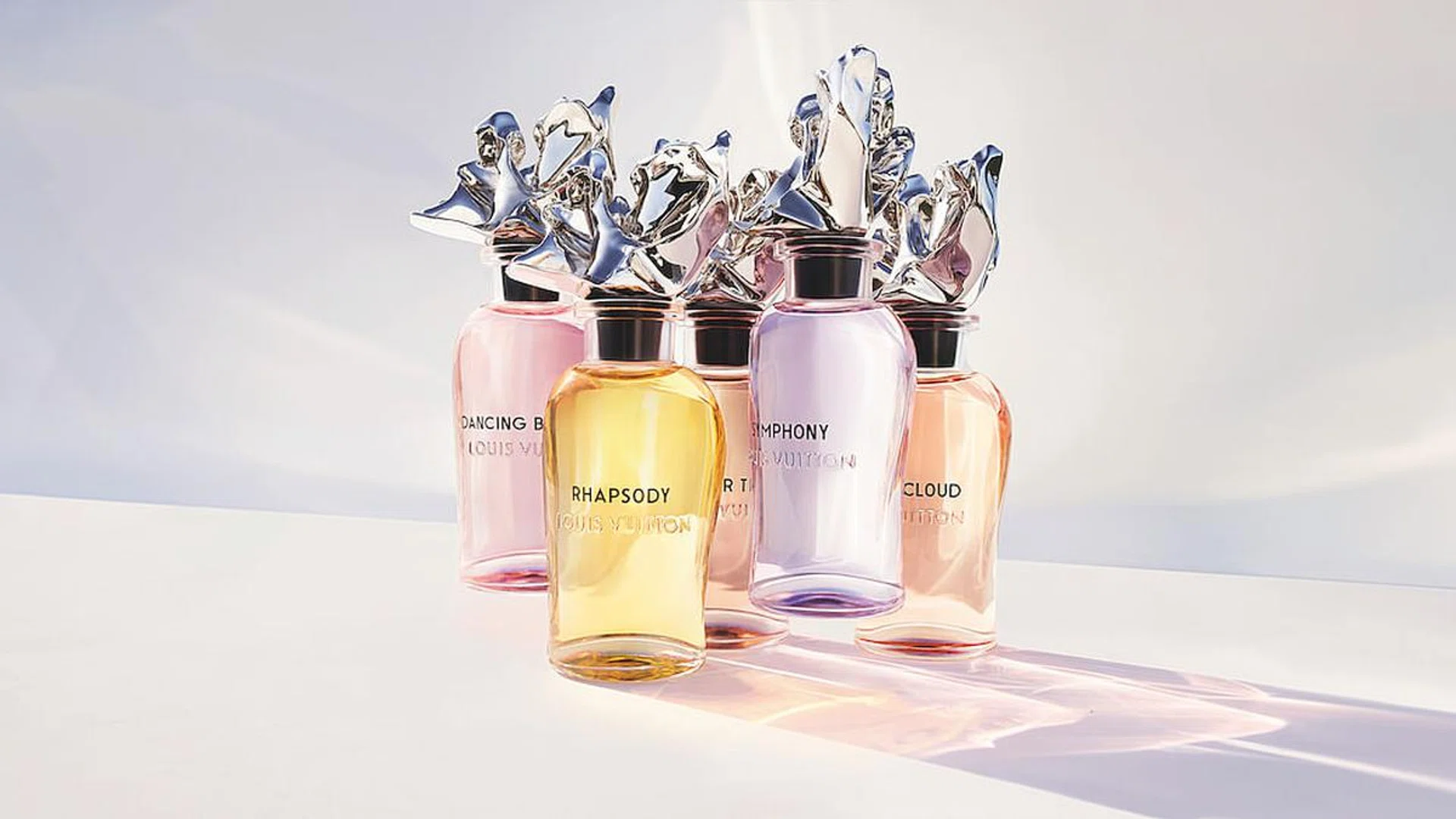 The Les Extraits fragrances, which are free-flowing with no top, heart and base notes. (Photo: Louis Vuitton)