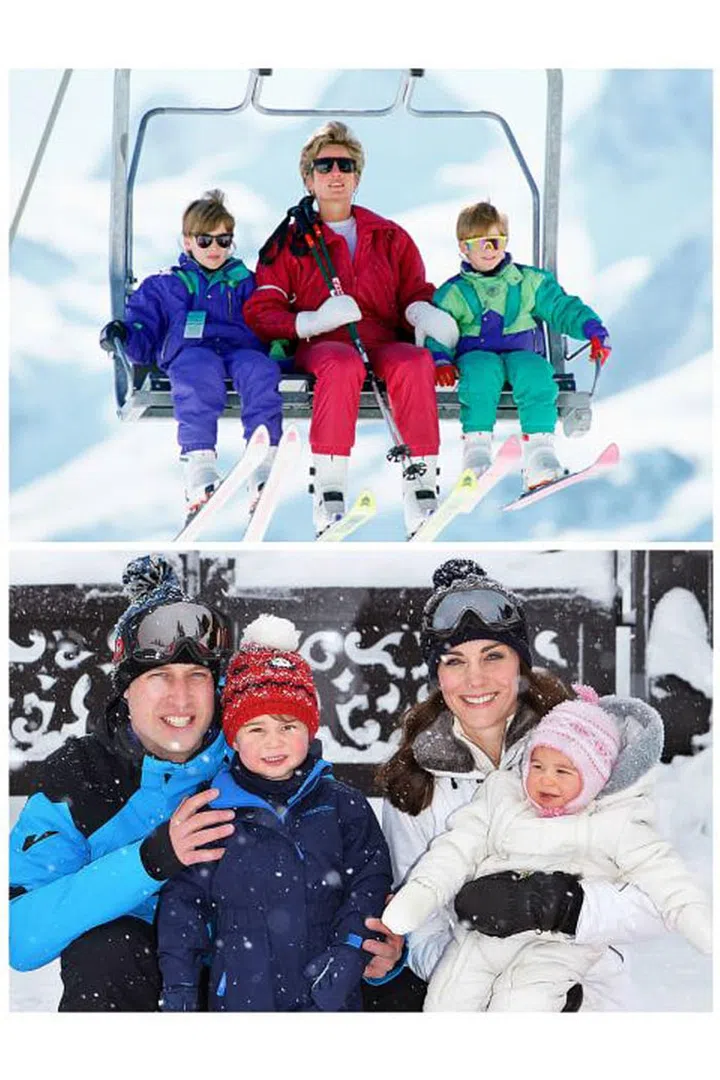 WHEN HE DANCES
He may not display the skills that Diana did during her famous spin with John Travolta, but he has mastered brushing his shoulder off. There are never enough photos of adorable kids in puffy ski jackets.