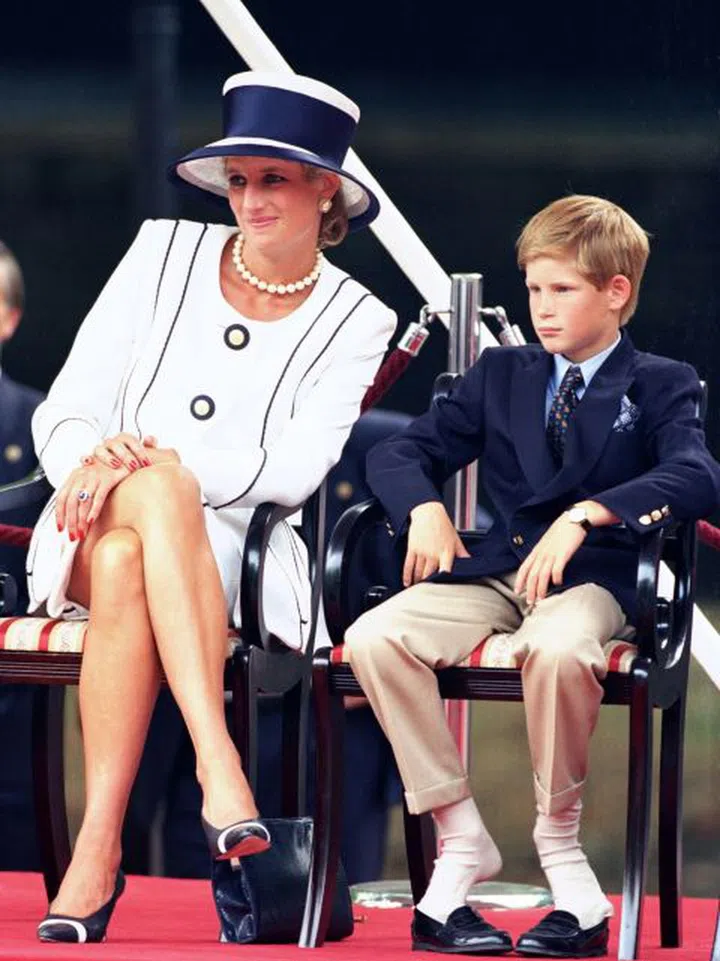 Princess Diana and Prince Harry in 1995.