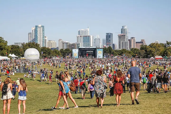 WHEN: September 30-October 2; October 7-9, 2016
WHERE: Austin, Texas
WHY: With around 200,000 people in attendance and more than 130 bands performing across the 8 stages in Zilker Park, it's clear why Austin has earned its reputation as "the live music capital of the world." As has been the trend with most of Austin's festivals, ACL has grown so large in recent years that the festival upped its schedule to repeat over two weekends. Plus, the dates have shifted closer to mid-autumn territory, which means the triple-digit Texas temps will have had a chance to cool—slightly.
WHO'S PLAYING: To be confirmed. Last year's headliners included Drake, The Weeknd, Foo Fighters, The Strokes, Florence + The Machine, Disclosure, and more.
For additional information and tickets visit aclfestival.com. Photo: Getty