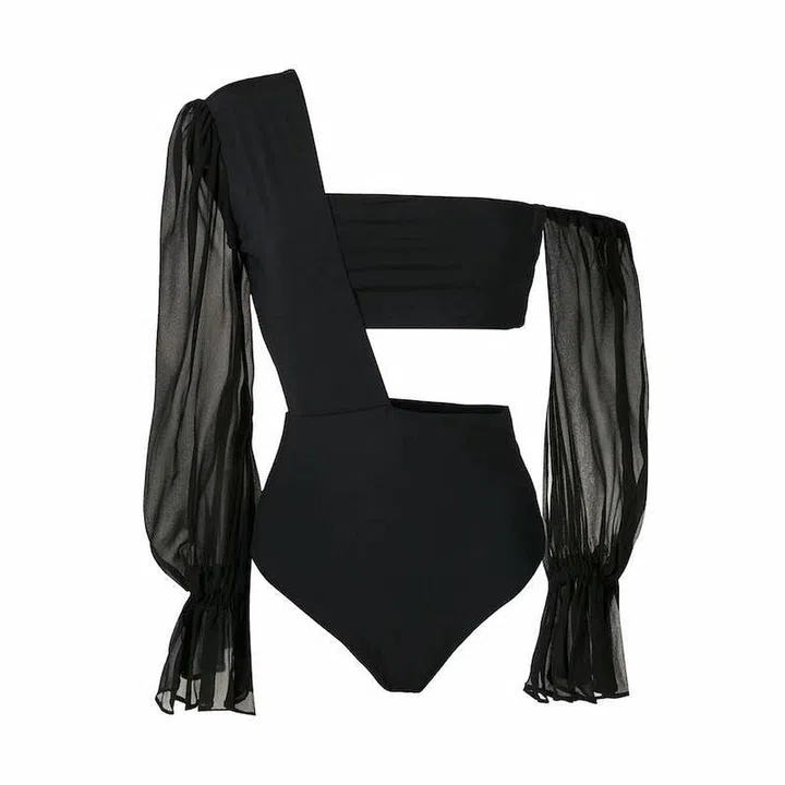 One Shoulder Bodysuit, $646, Amir Slama at Farfetch