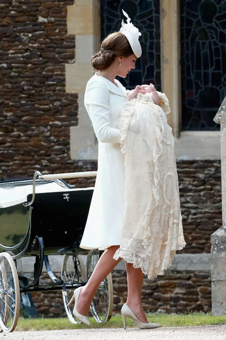"Why Does Kate Middleton Dress Like She's 50?" asked the Daily Beast after she wore a conservative suit to daughter Charlotte's christening. Photo: Getty