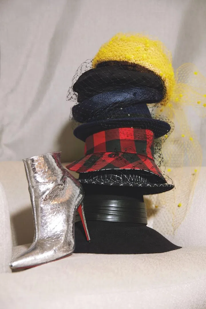 A fraction of Long’s collection of hats. (Photo: Brendan Zhang)